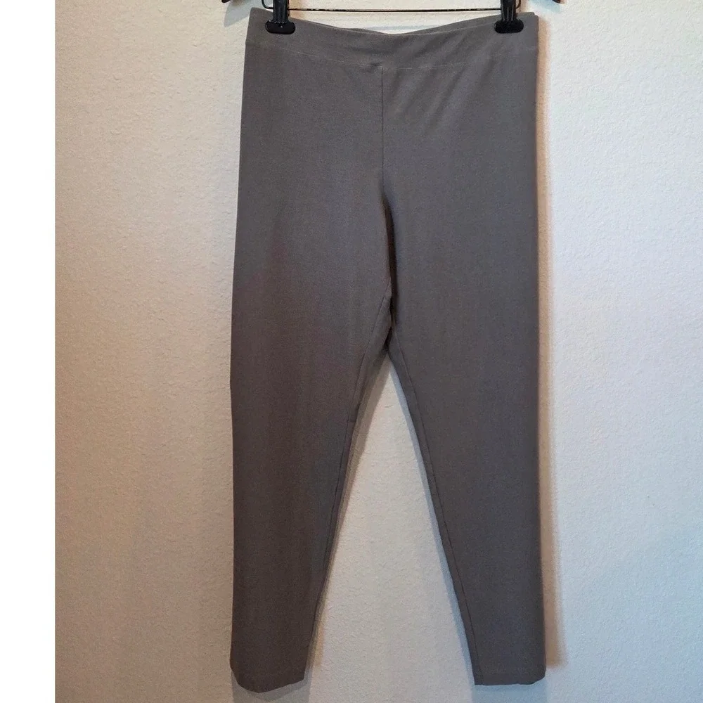 Eileen‎ Fisher Leggings Slim Tapered Stretch Gray Minimalist Plus Size 2X